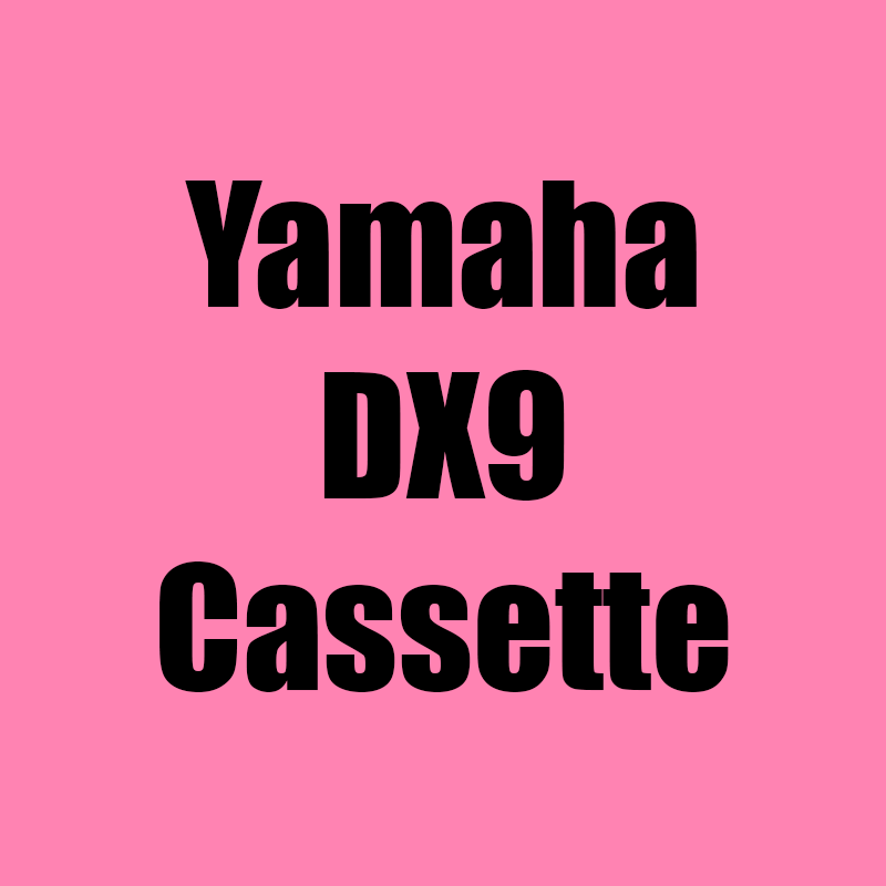 Yamaha DX9 Data Recovery Cassette