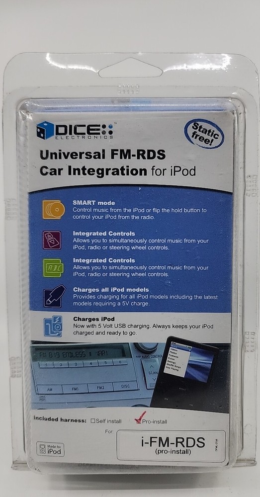 DICE Electronics Universal Fm-Rds Car Integration for iPod