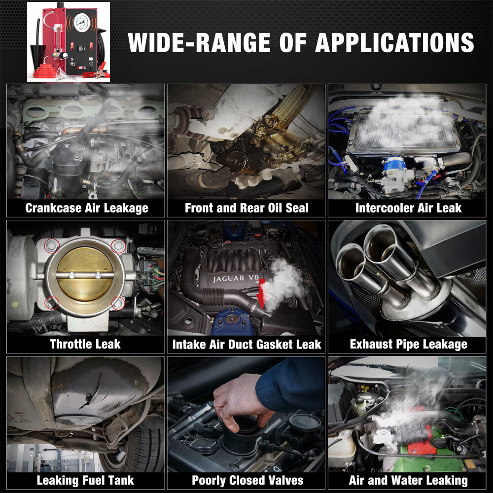 ANCEL S300 EVAP Smoke Machine Pipe System Diagnostic Vacuum Leak Detector Tester