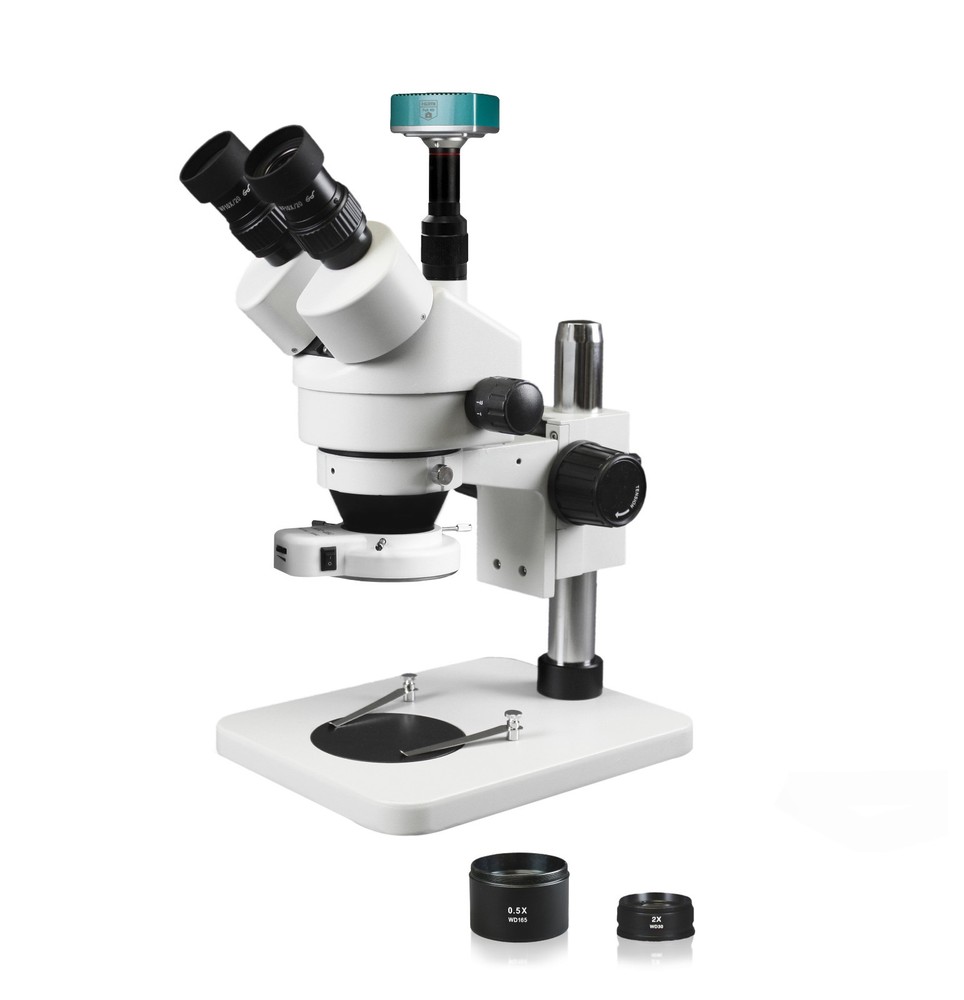 Parco Scientific Trinocular Zoom Stereo Microscope w/ 2MP High Definition Camera