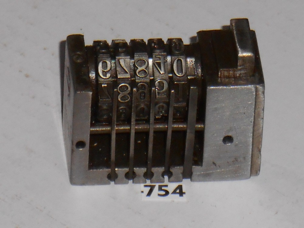 WETTER | Reverse letterpress numbering machine | 754