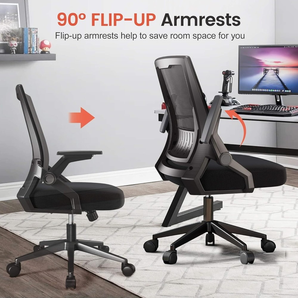 Breathable Mesh Executive Computer Chair with Adjustable Height & Back Support