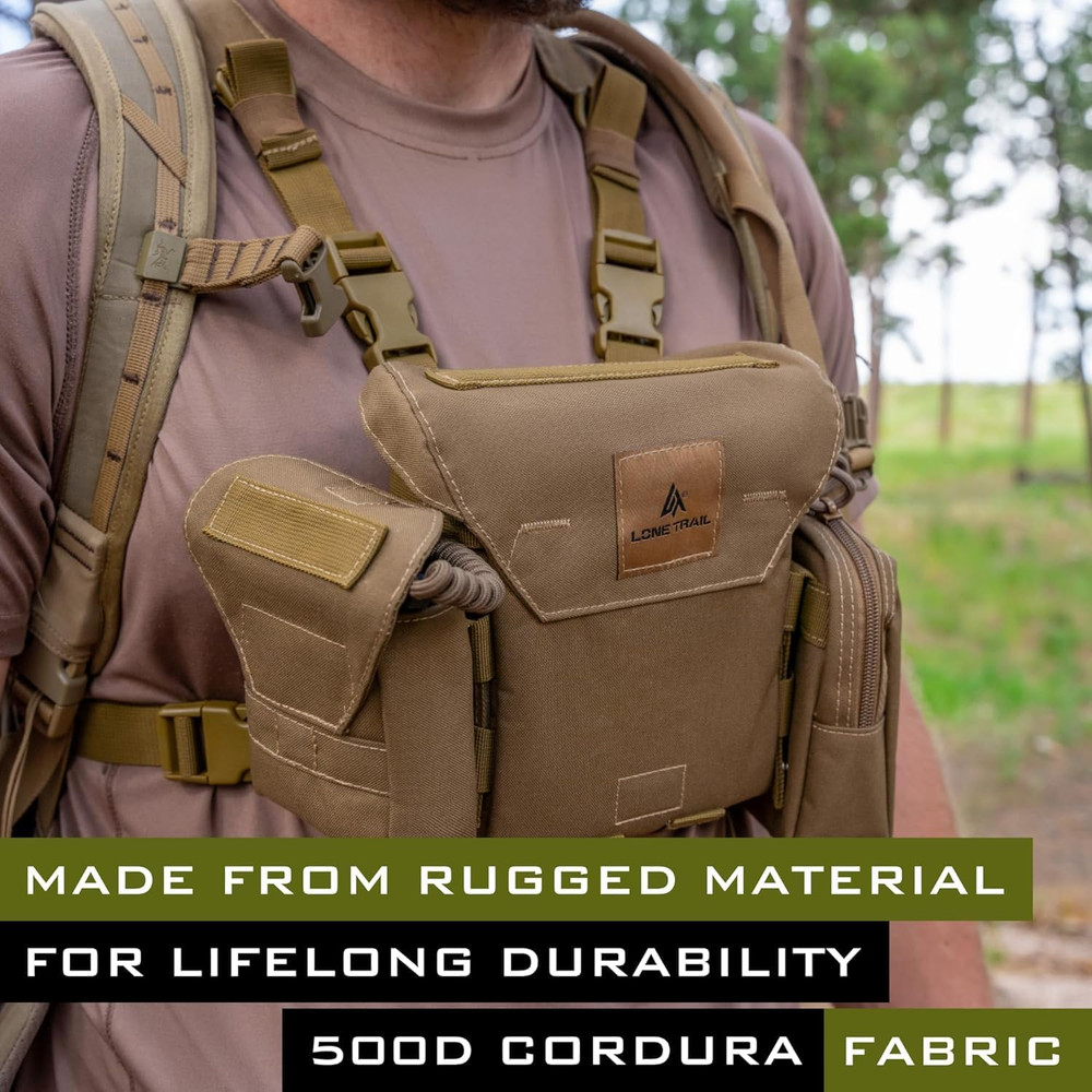 Waterproof Binocular Harness Chest Pack - Lightweight Bino Harness with Rangefin