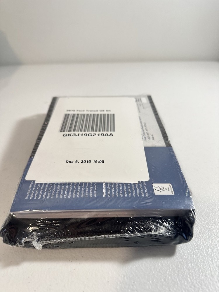 2016 Ford Transit Owner Manual Set