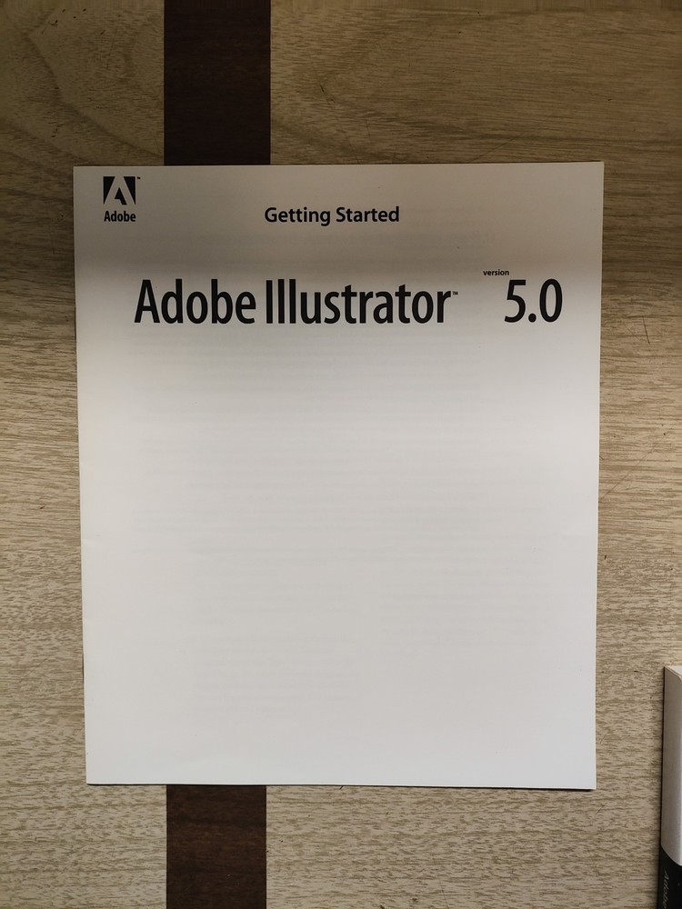 Adobe Illustrator 5.0 - Macintosh Tutorial & User Guide Manuals - Manuals Only