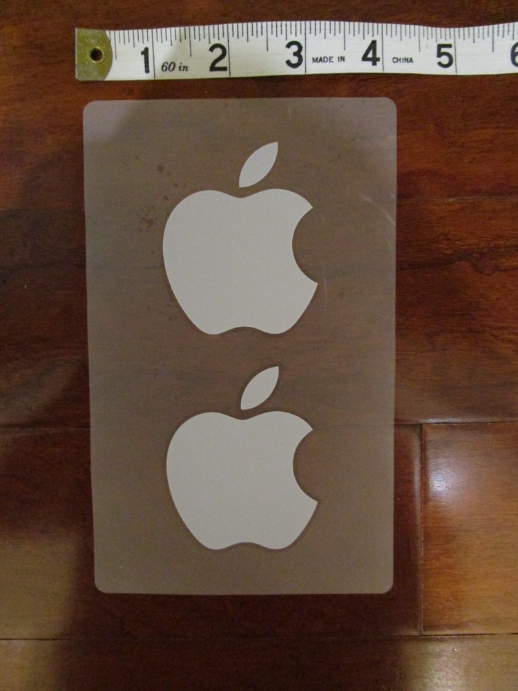New Authentic Apple Sticker Decals White Contains 2 Decals