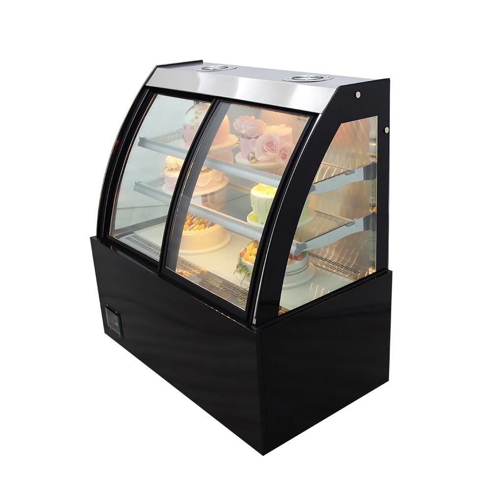220V Floor-to-Ceiling Refrigerated Display Cabinet w/Demist Function Front Open
