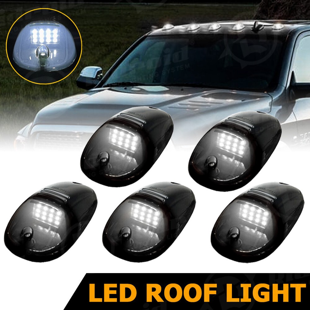 5x For Dodge RAM 1500 2500 3500 LED Smoked Lens Rooftop Cab Running Marker Light