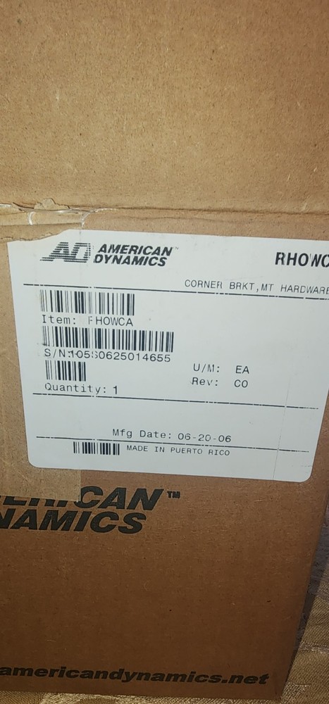 American Dynamics RHOWCA Outdoor/Indoor Corner Mount Bracket Suitable for Camera
