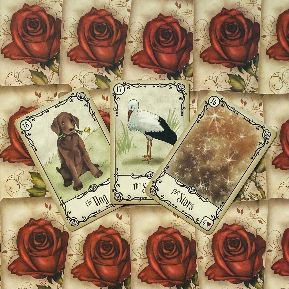 Under The Roses Lenormand Oracle Deck Cards Esoteric Telling US Games Systems