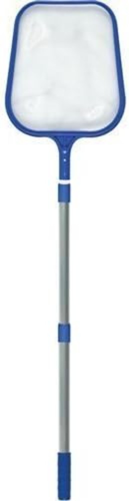 Extendable Pool Leaf Skimmer Net with Fibromesh Debris Rake 3-4 FT Aluminum Pole