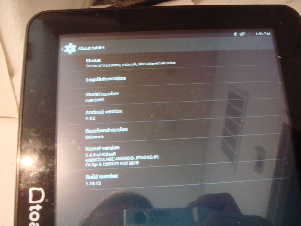 TOAST POS MSM8960 Elo System Workstation Tablet touchscreen