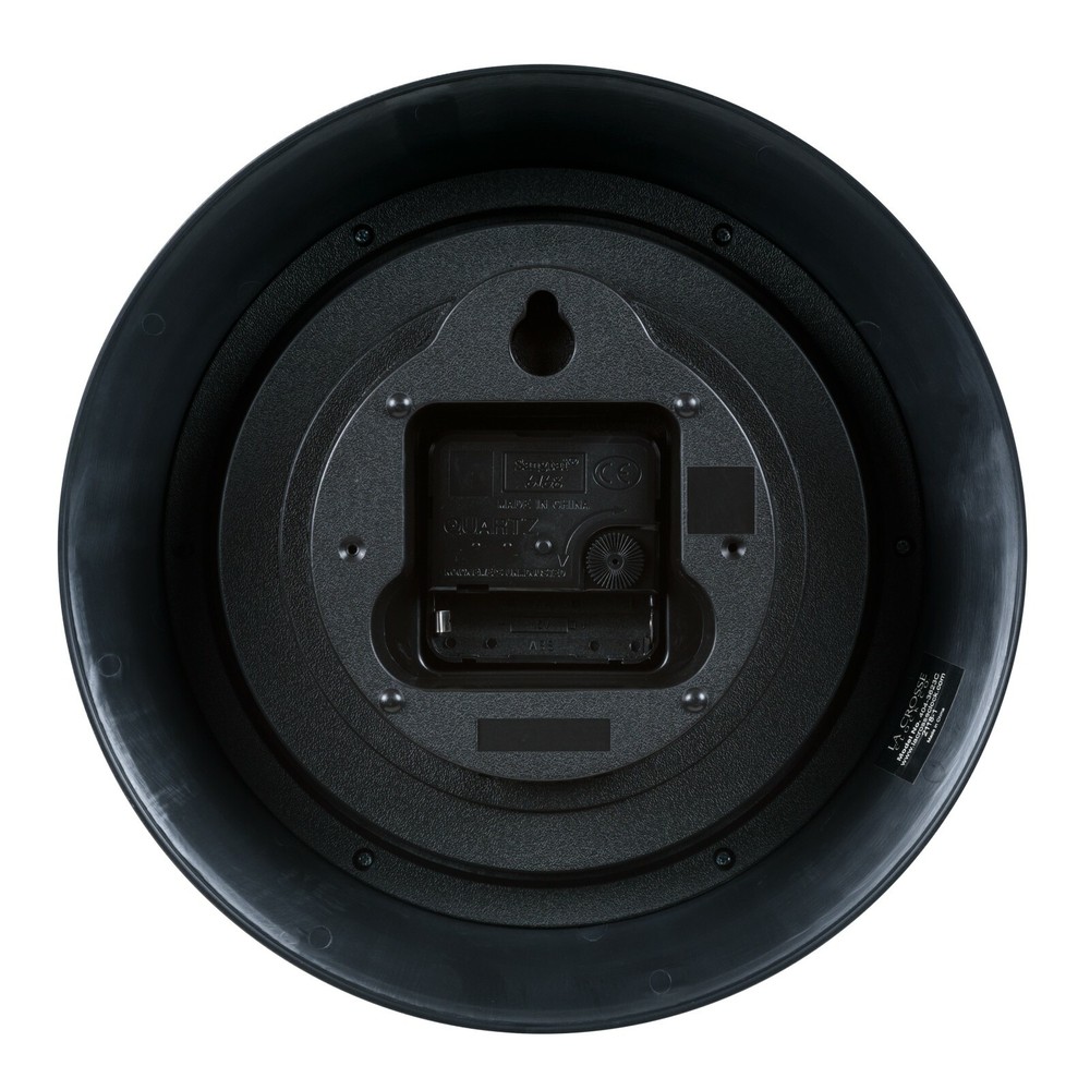 404-3623C La Crosse Clock Co. 9" Cafe Plastic Analog Wall Clock