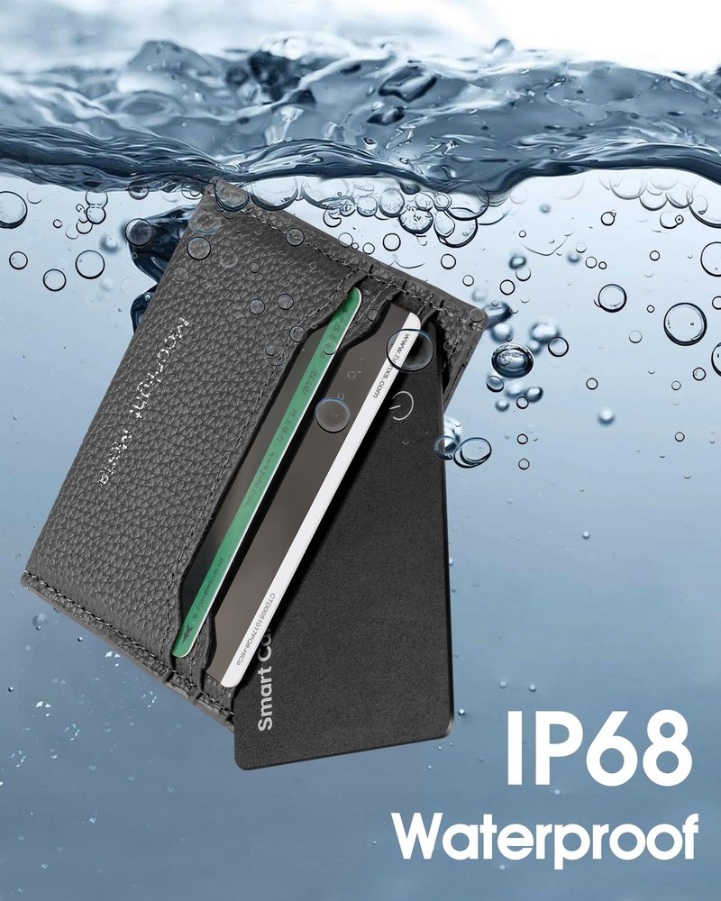 Wallet Tracker Card for Android,Rechargeable Air Tag Wallet Finder, Thin and ...