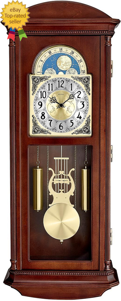 Litchfield Large Regulator Wall Clock Model C4332  Classic Pendulum Design