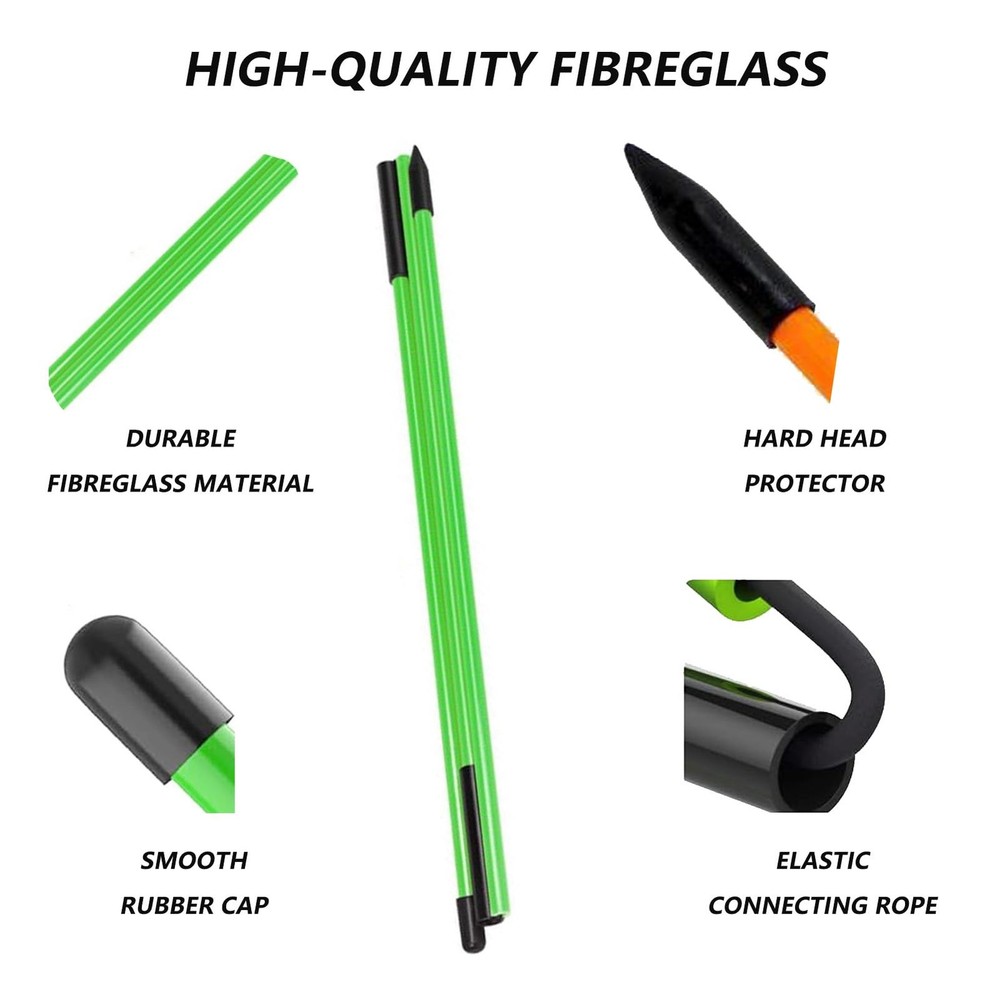 Golf Alignment Sticks 2 Pack 48" Golf Training Aid Alignment Stick, Golf Impa...