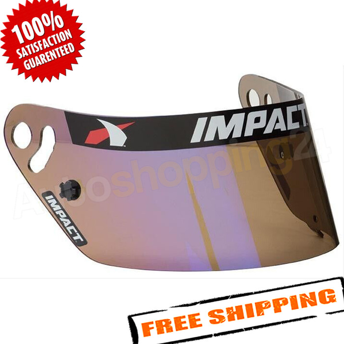 Impact Racing 13100906 Replacement Blue Iridium Helmet Shield