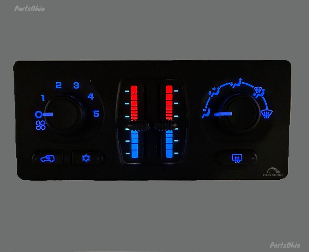 03-06 Silverado Sierra Heater A/C Climate Control BLUE LED