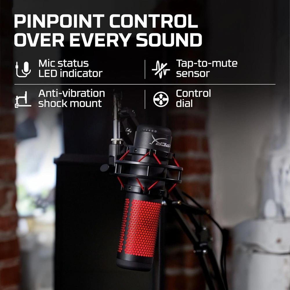 HyperX QuadCast USB Condenser Gaming Microphone For PS4/PS5/PC/Mac | USED
