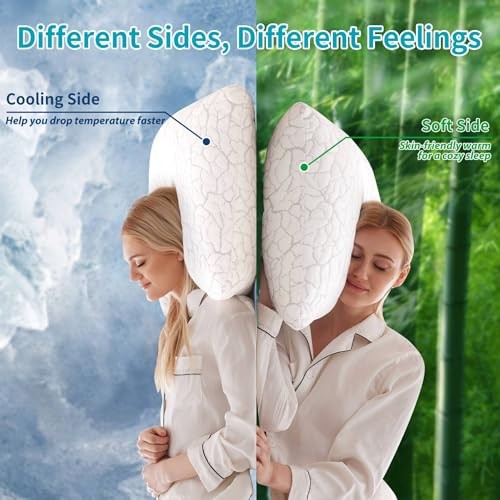 Cooling Pillows for Sleeping 1 Pack, Adjustable Shredded Standard(Pack of 1)