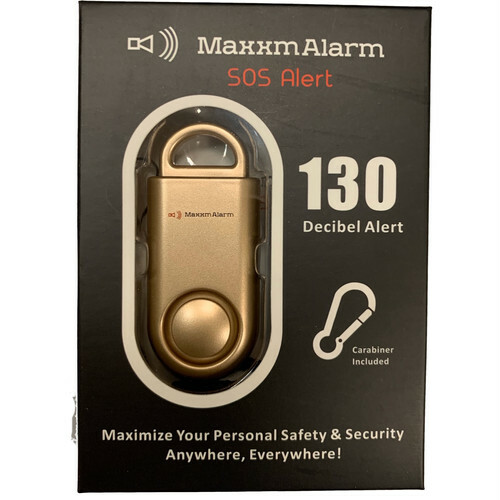 MaxxmAlarm Personal Security Alarm in Gold