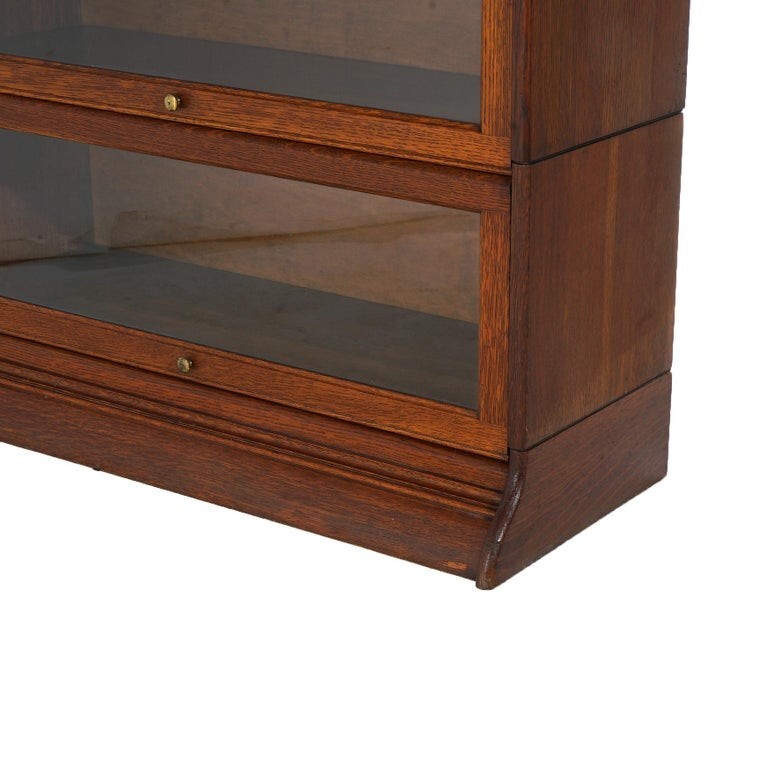 Arts & Crafts Four-Stack Oak Barrister Bookcase C1920