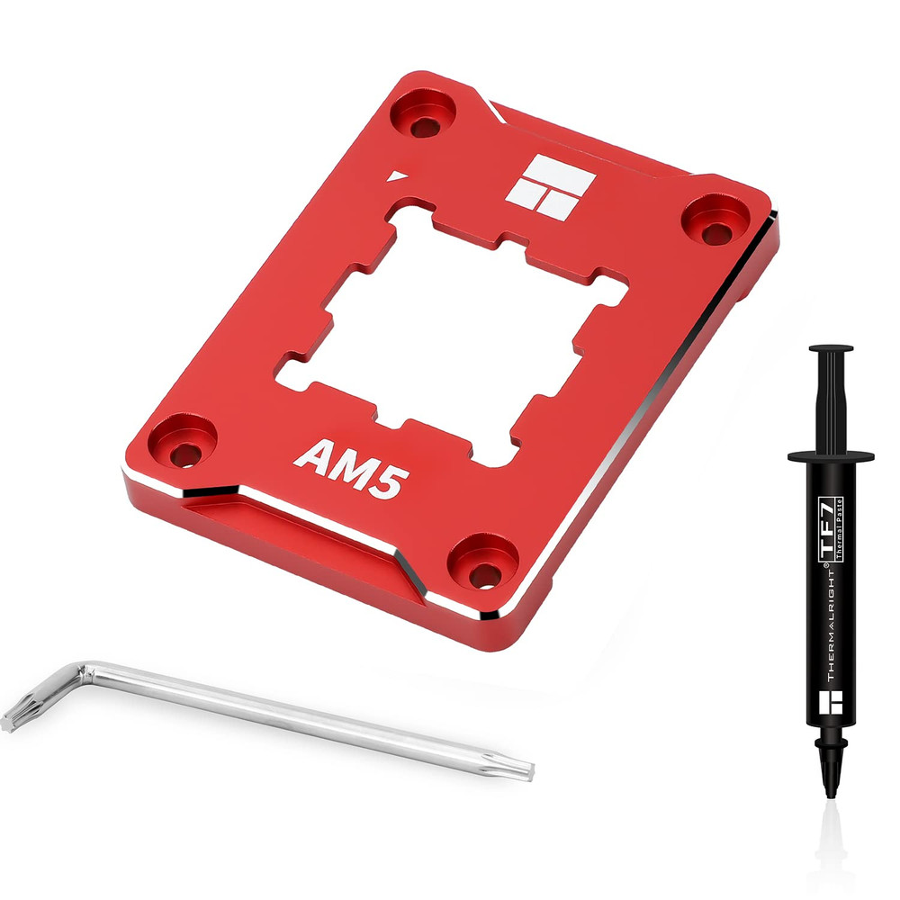 ASF-RED AM5 CPU Holder, Corrective Anti-Bending Fixing Frame, AM5 Full-Fit Fixed