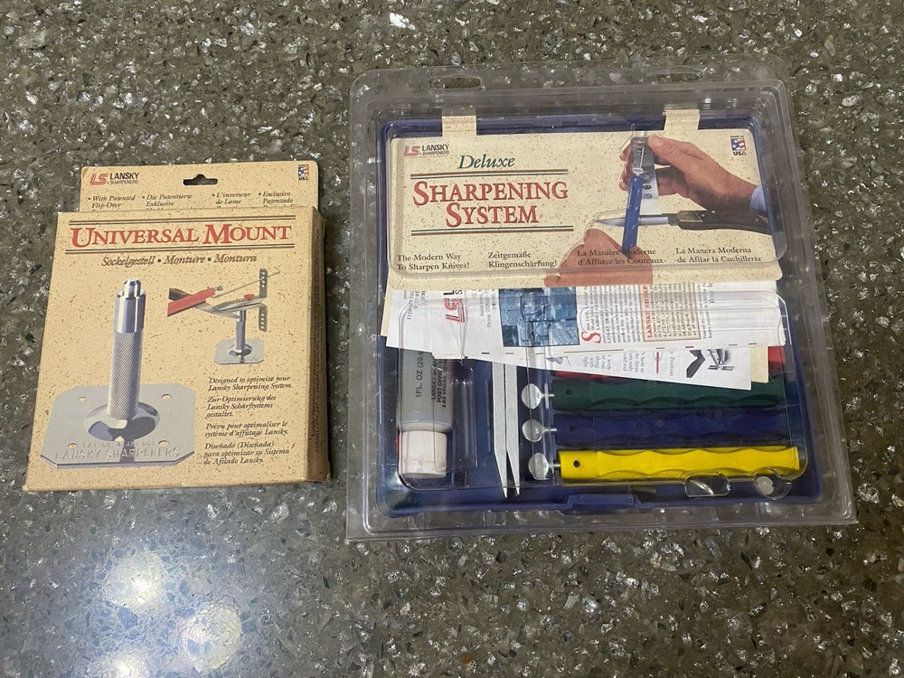 Lansky Deluxe Sharpening System with Universal Mount for Sharpening
