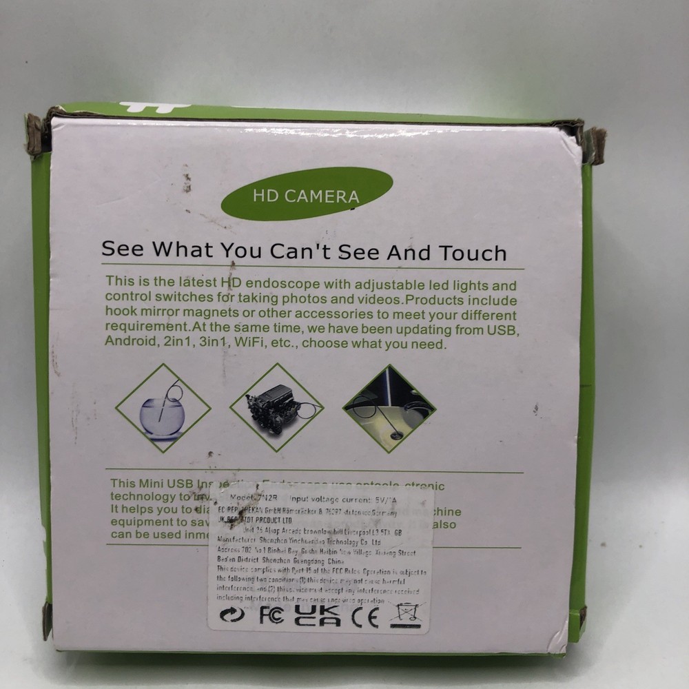 HD Snake Endoscope Inspection Camera for USB Type C Android PC Hard Wire 393 In