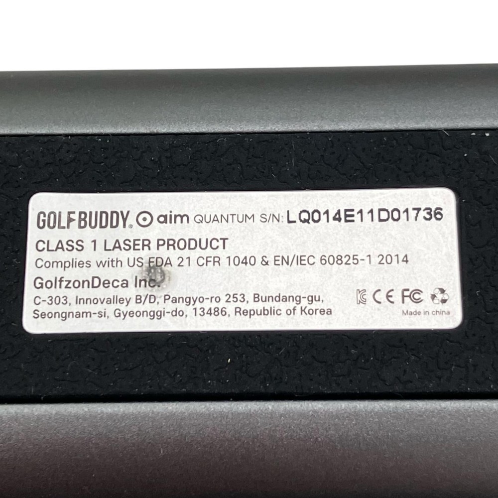 GOLFBUDDY aim Quantum Laser Rangefinder Compact Golf Distance Scope Gray Junk