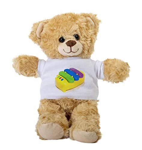 Juke Box Teddy Bear, Gift Stuffed Animal, Plush Teddy Bear with Tee