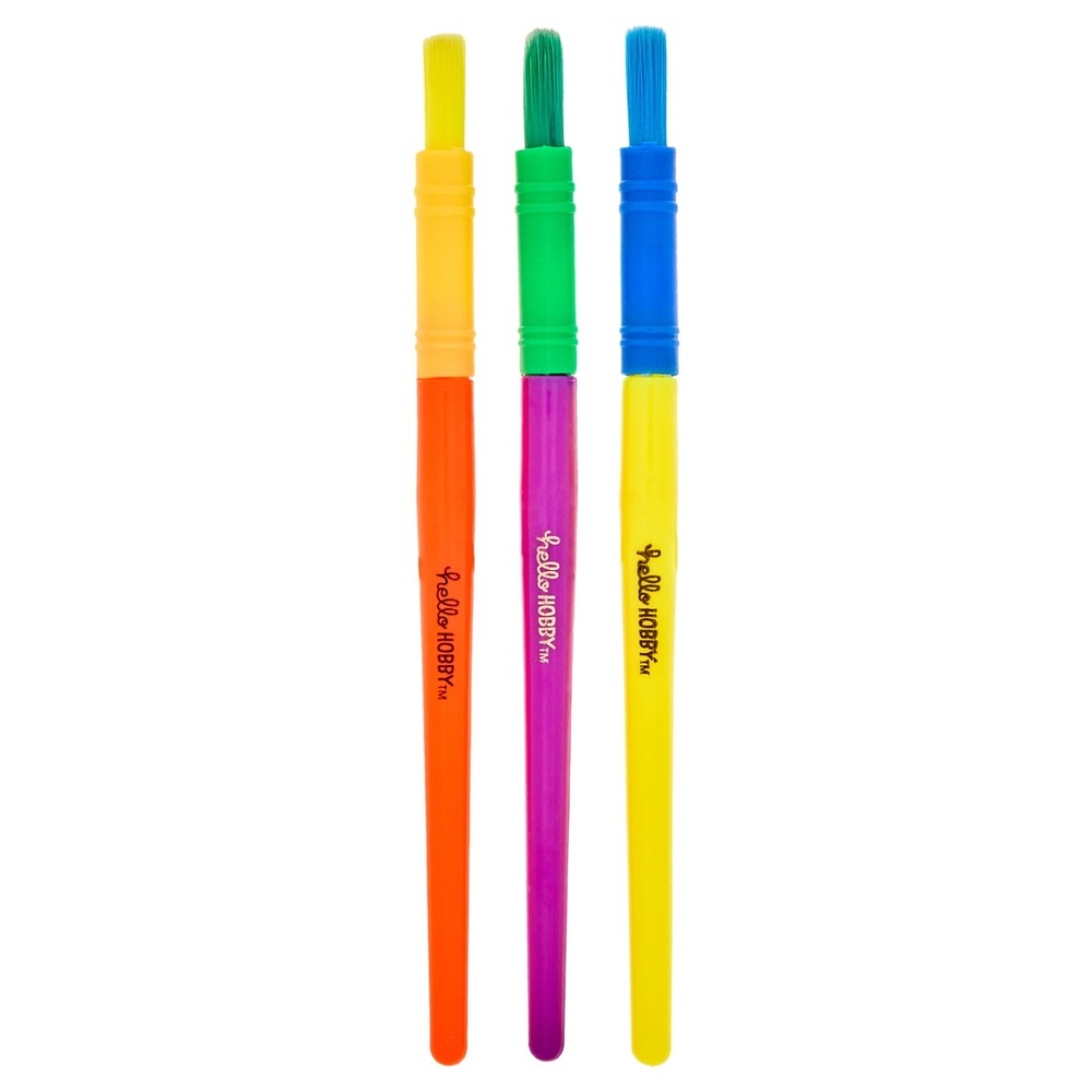 Hello Hobby Assorted Paint Brushes, 25 Count