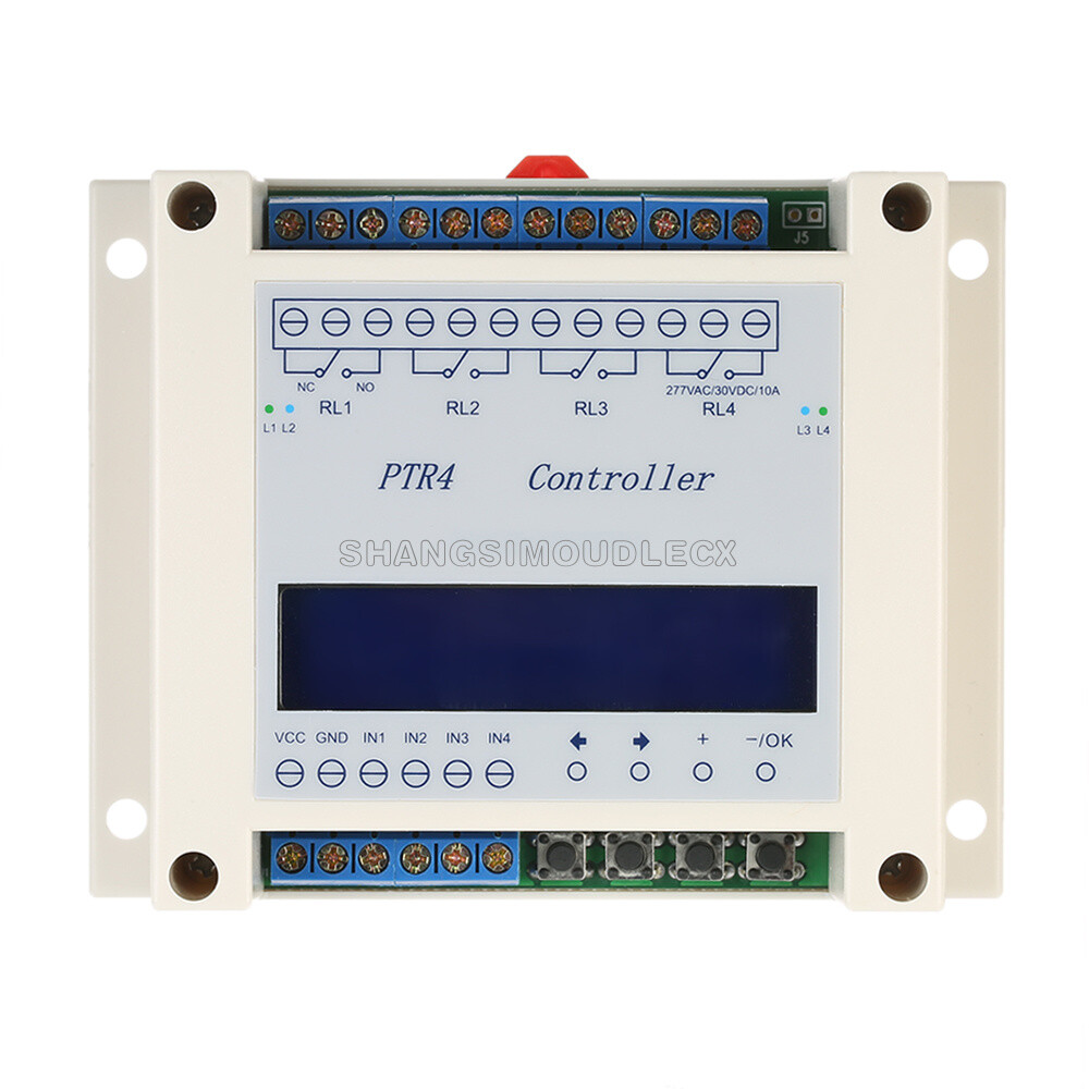 4-Channel Programmable Digital Time Relay Timer Controller Delay Switch