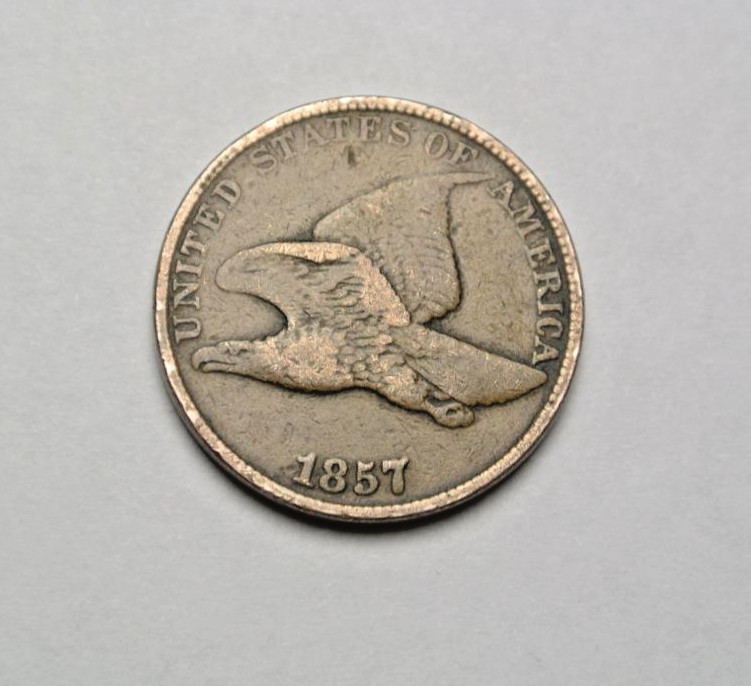 1857 Flying Eagle Cent, Fine Grade - C5690