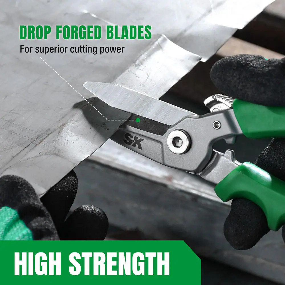 SK 8In Drop Forged Shears Aviation Snips