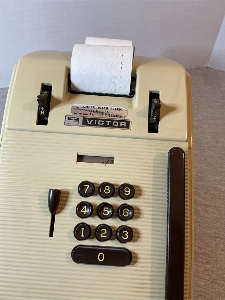 Vintage Victor Adding Machine Tested & Works