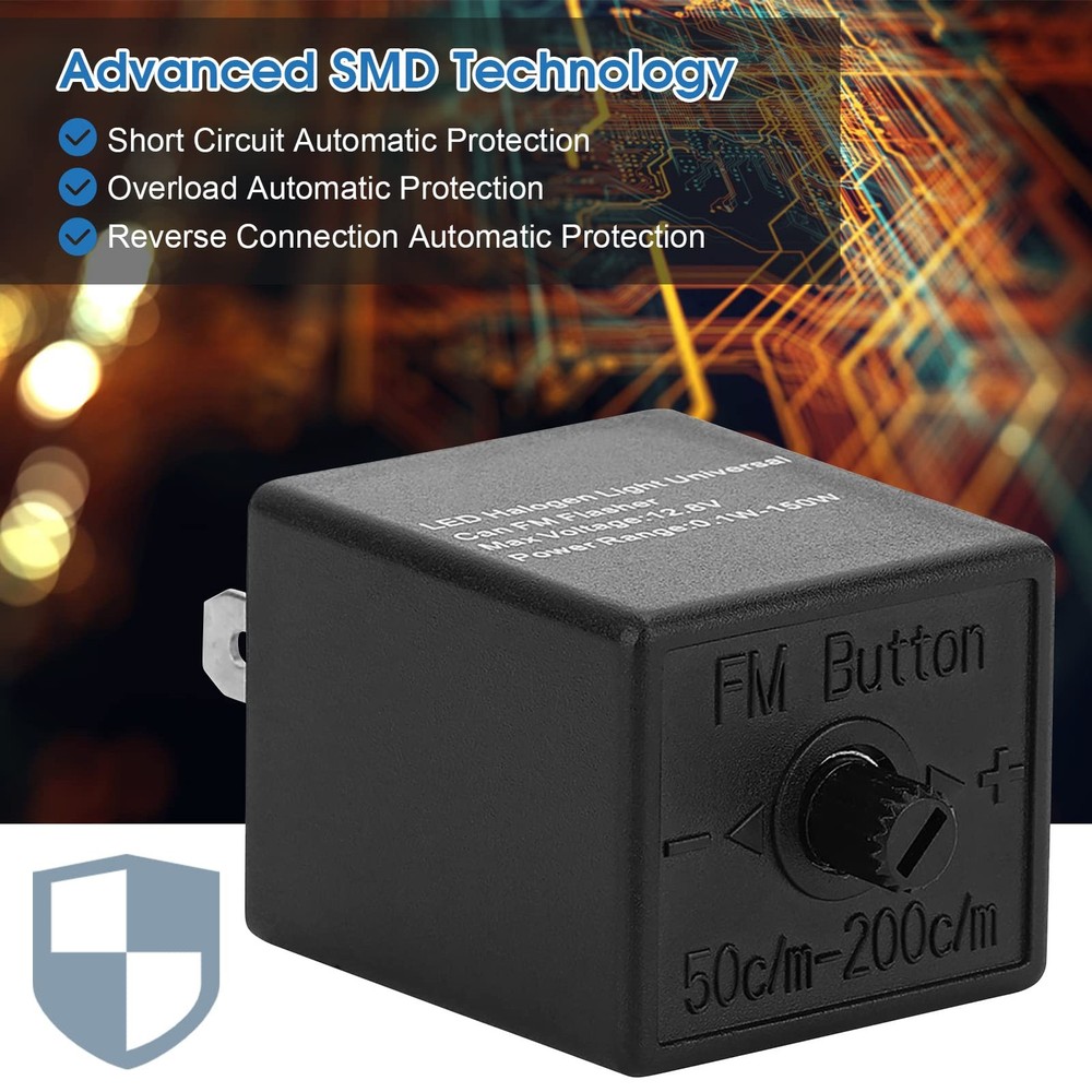 Flasher Relay, 3 Pin Adjustable LED popular