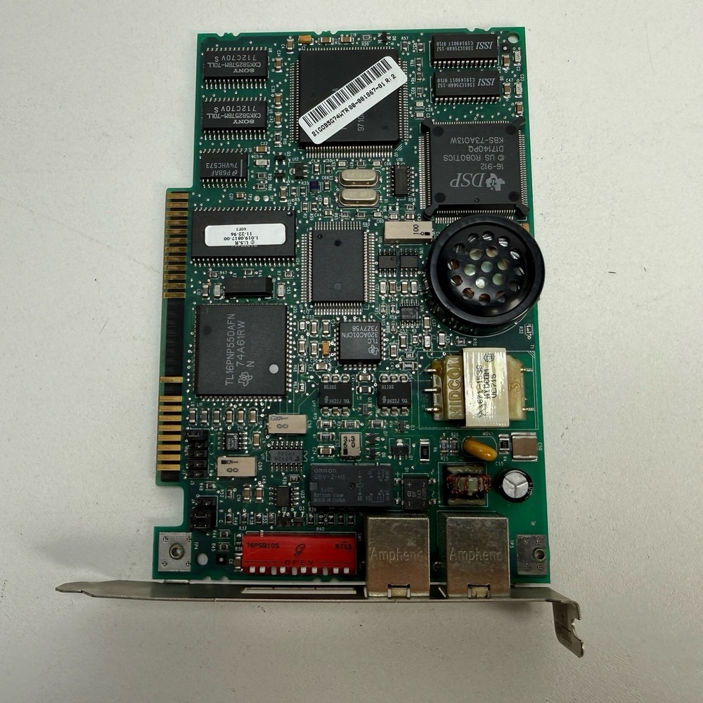 US Robotics Courier Vintage Modem Card 1995 With Driver And Install Software