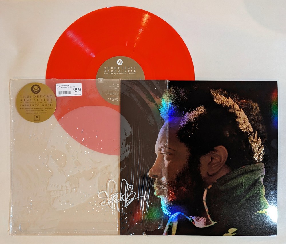 THUNDERCAT Stephen Bruner SIGNED RECORD LP apocalypse EXACT PROOF red vinyl COA