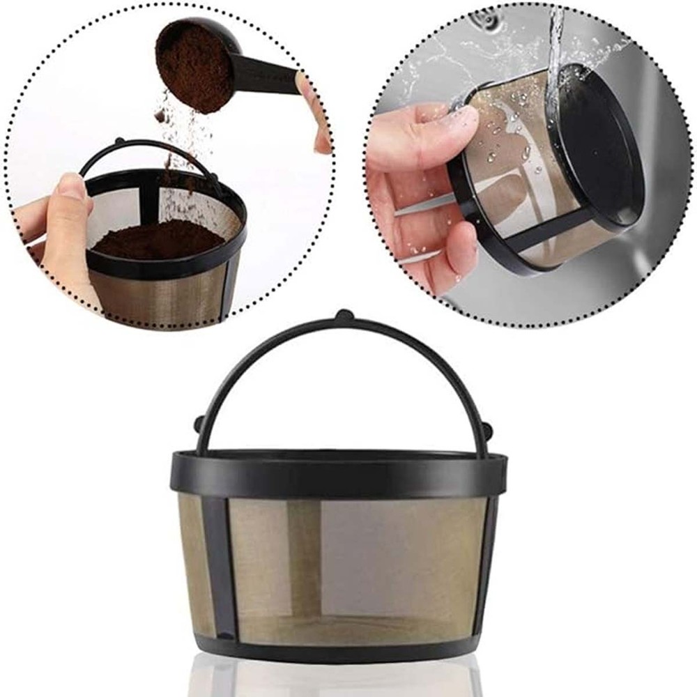 Reusable 8-12 Cup Basket Coffee Filter for Mr Coffee Machine and Makers