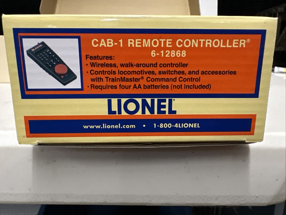 Lionel 6-12969 Trainmaster Command Set Cab-1 Remote & Commander Base.