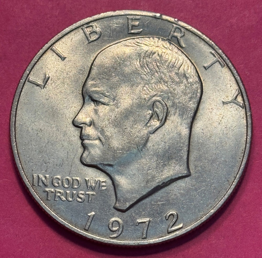 1972-P Eisenhower Dollar Type 1 (1295) AU Grade