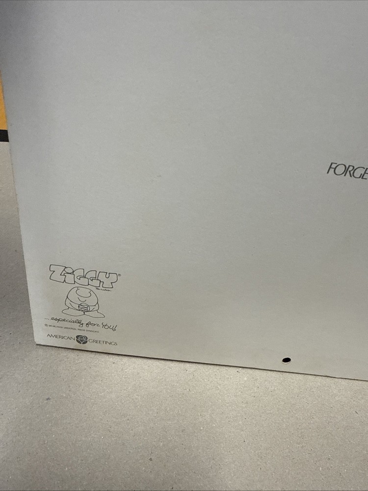 1986 Ziggy Sunday funnies calendar preowned