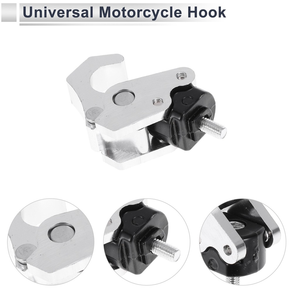 Motorcycle hook 1 set 63mm silver
