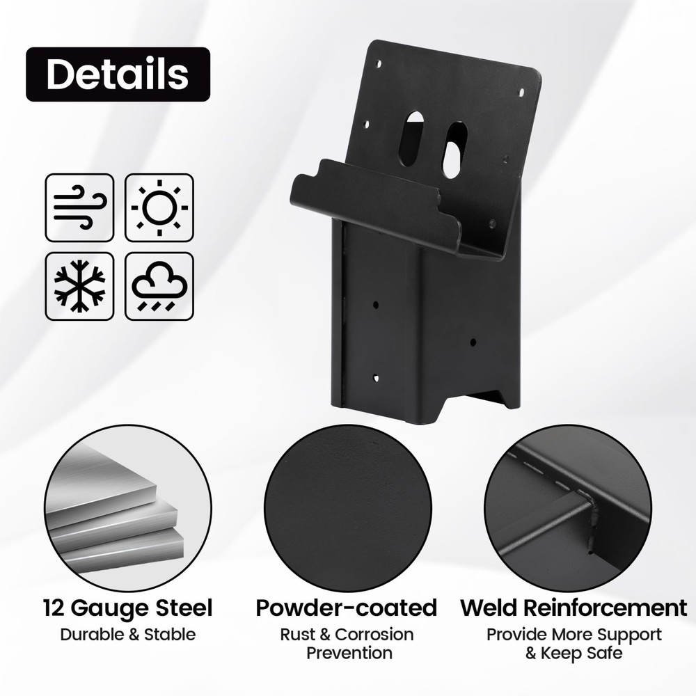 Deer Blind Brackets, 4Pack Outdoor 4x4 Platform Bracket, 12 Gauge Steel Elevator