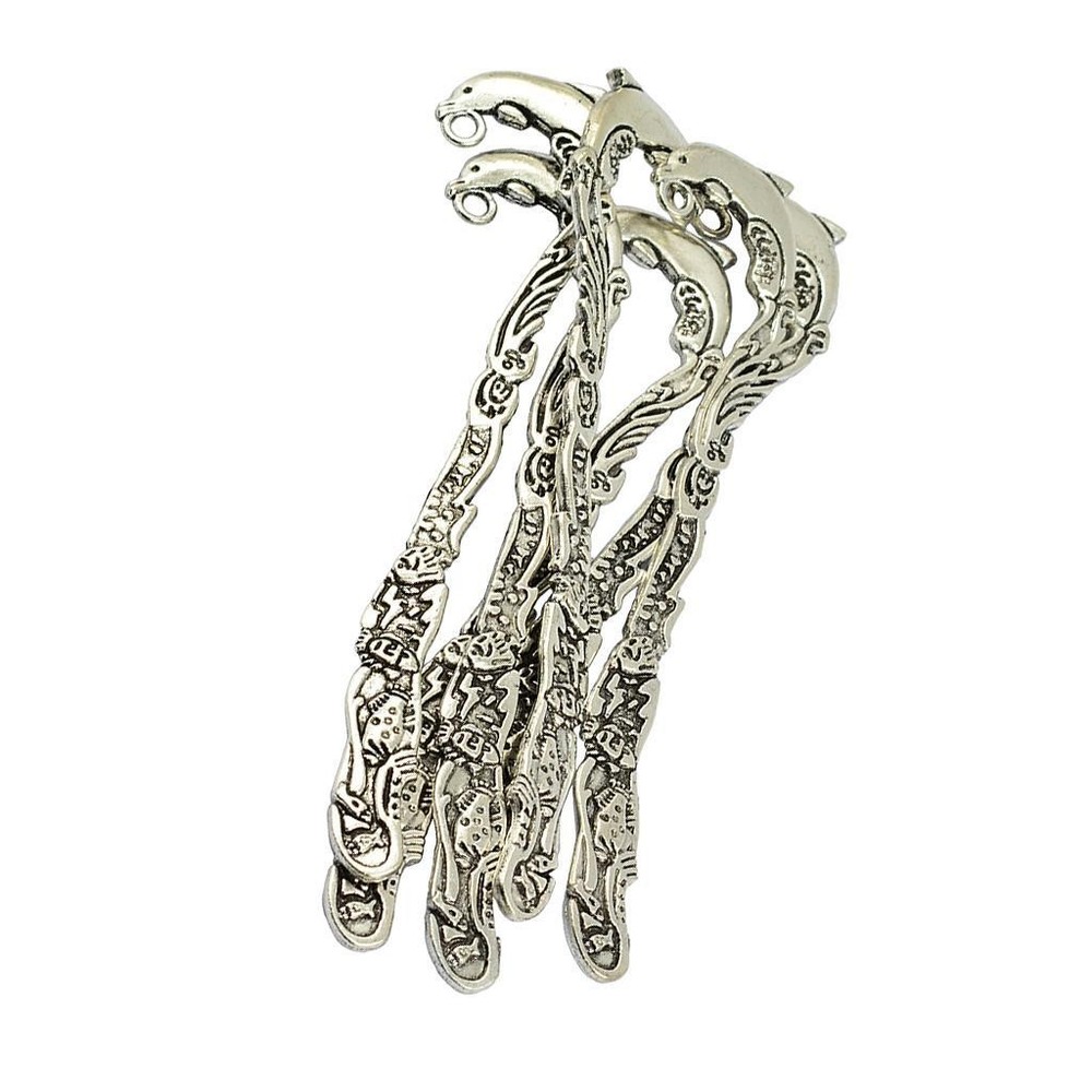 6 Pieces Dolphin Pattern Alloy Bookmarks With
