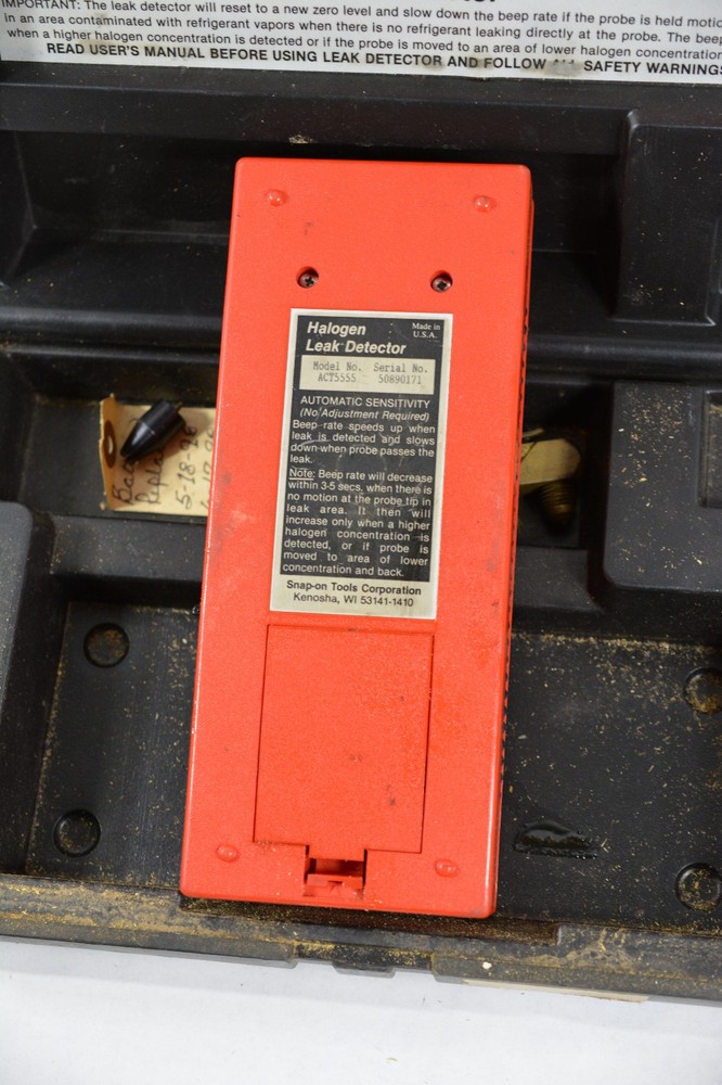 Snap-on ACT5555 Halogen Leak Detector tested working condition.