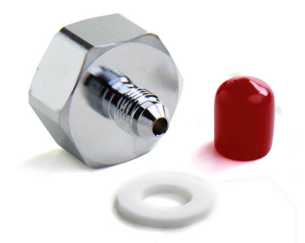 Nitrous Oxide Systems Genuine 16220NOS -4AN-660 Bottle Nut adapter W/Washer &Cap