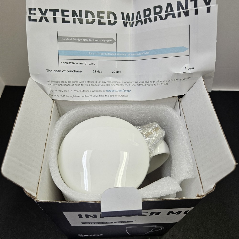 New In Box Sweese Tea Infuser Mug 15oz White