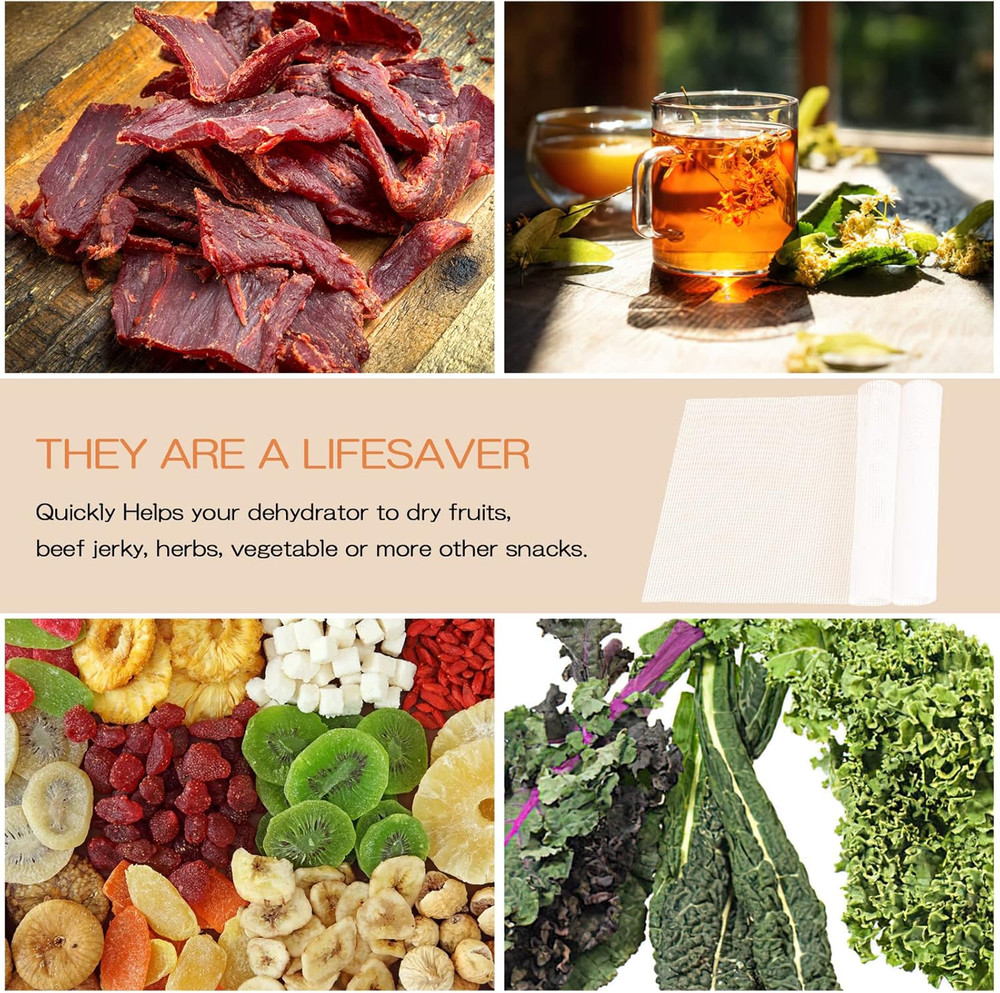 (9 Pack) Silicone Dehydrator Sheets, Dostk Premium Non Stick Dehydrator Mats for